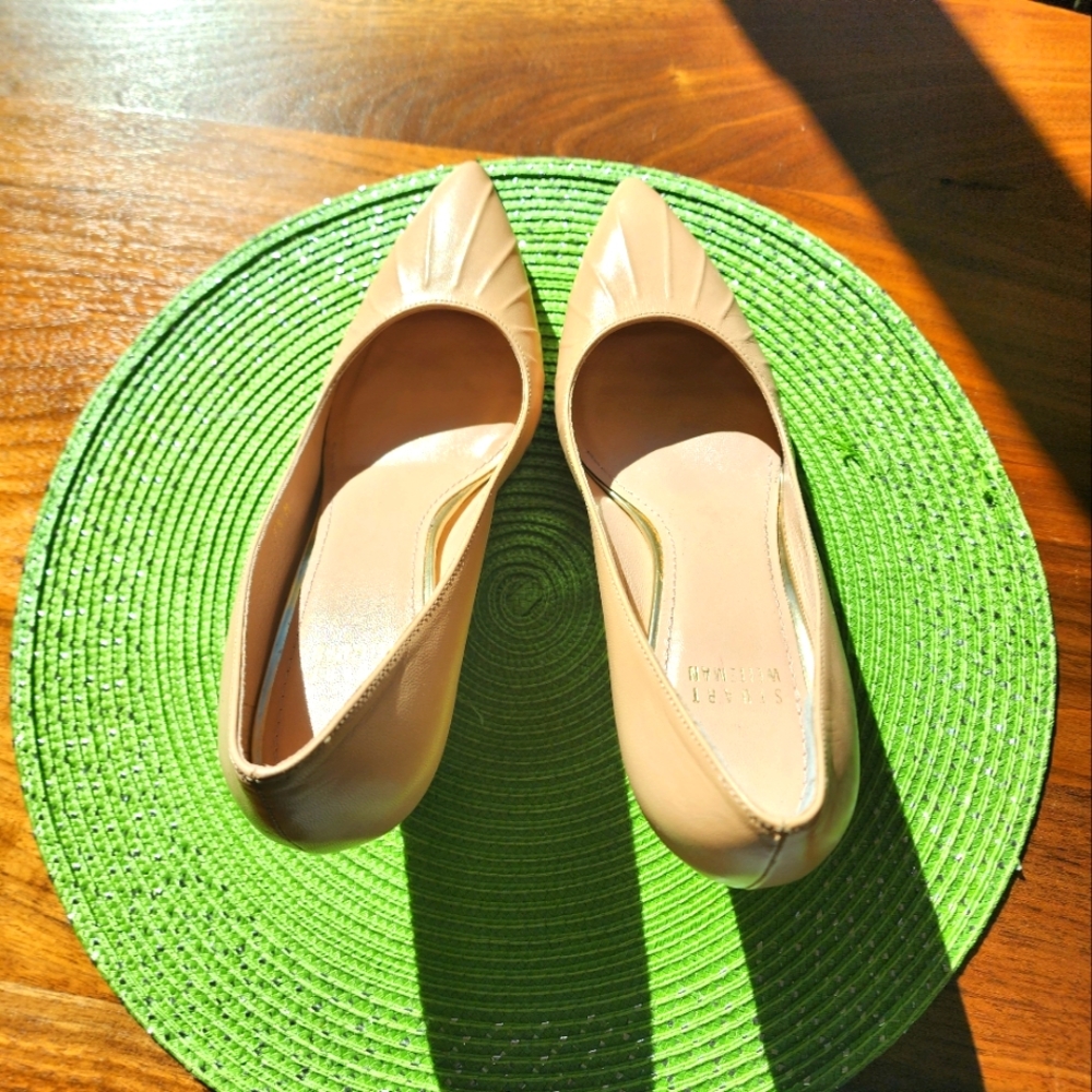 Stuart weitzman nude 3in heels
